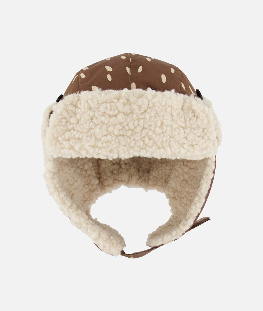 Levi dotted trapper hat brown